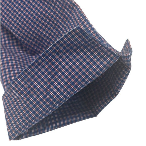 Abercrombie & Fitch Vintage Plaid Shirt Women S ¾ Sleeve Blue Preppy Academia - Picture 9 of 11